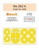 Omask X7210 Me 262 A O-Max Set (for Airfix) (masks and EVA wheel bay plugs) 1/72